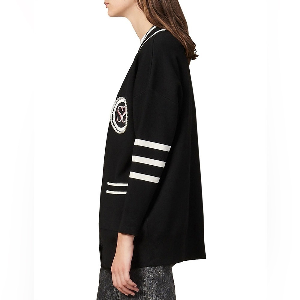 FINAL PRICE Sandro Paris Melna Cardigan - Picture 3 of 12